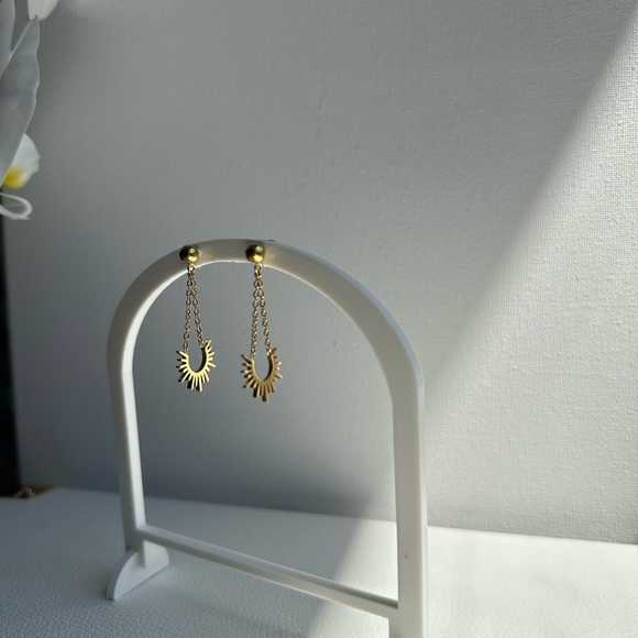 Sun tassel dangle earrings - Picture 6 of 8